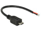 DeLOCK 82697 USB-kabel USB 2.0 0,1 m Micro-USB B 0,48 Gbit/sek. Sort