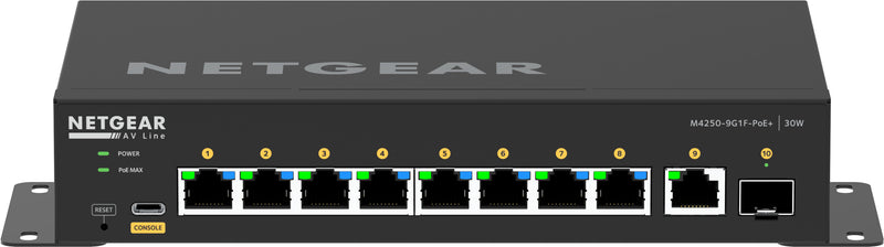 NETGEAR GSM4210PD-100EUS netværksswitch Administreret L2/L3 Gigabit Ethernet (10/100/1000) Strøm over Ethernet (PoE) Sort