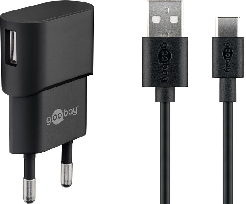 Goobay 45298 oplader til mobil enhed Universel Sort Vekselstrøm Indendørs