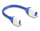 DeLOCK 86970 USB-kabel USB 3.2 Gen 1 (3.1 Gen 1) 0,2 m USB A USB B 5 Gbit/sek. Blå, Hvid