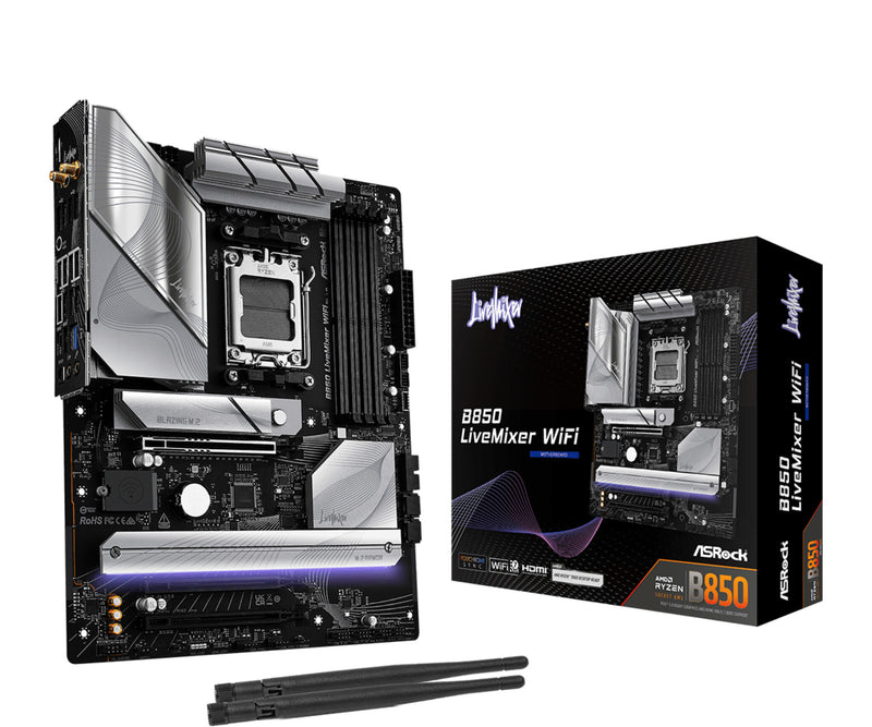 Asrock B850 LiveMixer WiFi AMD B850 Sokkel AM5 ATX