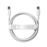 PanzerGlass empower™ by ® Racing 240W USB-C to USB-C Kabel | USB 2.0 | 2M | Silver White