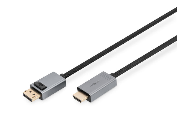 Digitus DB-340202-018-S videokabel adapter 1,8 m DisplayPort Sort