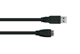 Kabelmeister UK30P-AMB-010S USB-kabel USB 3.2 Gen 1 (3.1 Gen 1) 1 m USB A Micro-USB B 5 Gbit/sek. Sort
