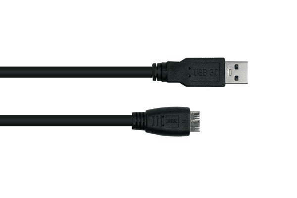 Kabelmeister UK30P-AMB-010S USB-kabel USB 3.2 Gen 1 (3.1 Gen 1) 1 m USB A Micro-USB B 5 Gbit/sek. Sort