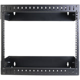 StarTech.com RK812WALLOA stativ 8U Vægmonteret stativ Sort