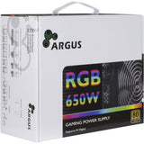 Inter-Tech Argus RGB-650W CM II enhed til strømforsyning 20+4 pin ATX ATX Sort