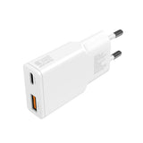 4smarts PDPlug Duos Slim Smartphone, Tablet Hvid Vekselstrøm Hurtig opladning Indendørs