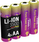 Ansmann 1312-0042 genopladeligt batteri Lithium 3500 mAh 1,5 V