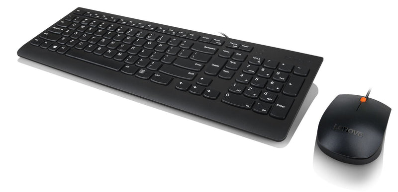 Lenovo 300 USB Combo tastatur Mus inkluderet Hjem QWERTZ Tysk Sort