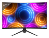 LC-Power LC-M27QC computerskærm 68,6 cm (27") 2560 x 1440 pixel Quad HD LCD Sort, Rød