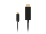 Lanberg CA-CMHD-10CU-0018-BK videokabel adapter 1,8 m USB Type-C HDMI