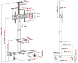 Vision VFM-F19 tv-beslag 2,03 m (80") Sort