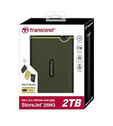 Transcend StoreJet 25M3G ekstern harddisk 1 TB 2.5" Micro-USB B 3.2 Gen 1 (3.1 Gen 1) Grøn