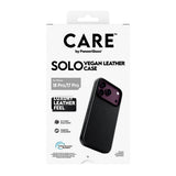 PanzerGlass CARE™ by ® Solo Vegan Leather Case Sort m. MagSafe iPhone 18 Pro | 17 Pro