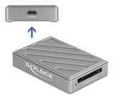 DeLOCK 91021 kortlæser USB4 Gen 3x2 Type-C Grå