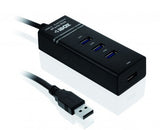iBox IUH3FB interface hub 5000 Mbit/s Sort