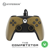 Hyperkin The Competitor Guld, Sort USB Gamepad Analog/digital Xbox Series X, Xbox Series S, Xbox One, PC