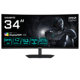 GIGABYTE G34WQC2 computerskærm 86,4 cm (34") 3440 x 1440 pixel UltraWide Quad HD LED Sort