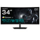 GIGABYTE G34WQC2 computerskærm 86,4 cm (34") 3440 x 1440 pixel UltraWide Quad HD LED Sort