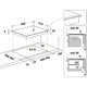 Whirlpool AKT 8130 BA Sort Indbygget Keramisk 4 zone(s)