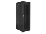 Lanberg FF01-8227-23BL stativ 27U Fritstående reol Sort