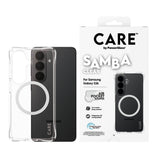 PanzerGlass CARE™ by ® Samba Case Transparant m. Hvid Qi Samsung Galaxy S26