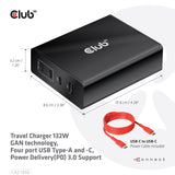 CLUB3D CAC-1906 oplader til mobil enhed Universel Sort DC Indendørs