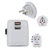 Hama World Travel Pro Light USB strømstik adapter Universel Hvid