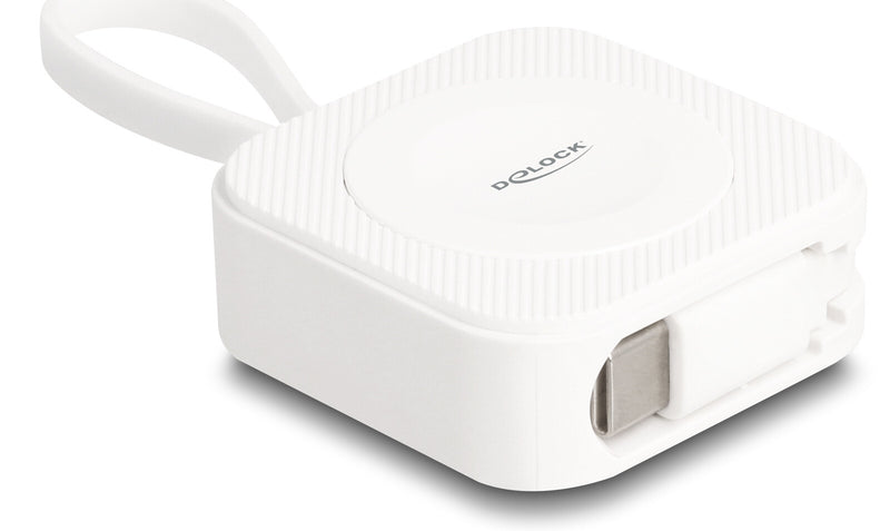 DeLOCK 83023 oplader til mobil enhed SmartWatch Hvid USB Trådløs opladning Indendørs