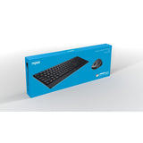 Rapoo 9390M tastatur Mus inkluderet Bluetooth QWERTY Engelsk Mørkegrå