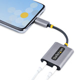 StarTech.com USBC-AUDIO-SPLITTER lyd-deler Grå