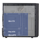 Akyga AK17BK computeretui Micro Tower Sort
