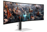 Samsung G93SC computerskærm 124,5 cm (49") 5120 x 1440 pixel Dual QHD OLED Sølv