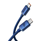 Baseus CAJY000603 USB-kabel USB 2.0 1,2 m USB C 0,48 Gbit/sek. 100 W Blå