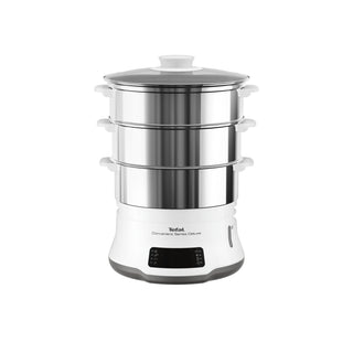 Tefal Convenient Series Deluxe VC502D dampkoger 3 kurv(e) Bordplade 900 W Rustfrit stål, Hvid