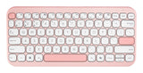 ASUS Marshmallow Keyboard KW100 tastatur Hjem Bluetooth QWERTZ Tysk Lyserød