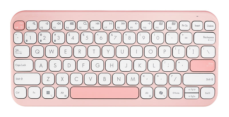 ASUS Marshmallow Keyboard KW100 tastatur Hjem Bluetooth QWERTZ Tysk Lyserød
