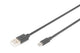 Digitus AK-300110-018-S USB-kabel USB 2.0 1,8 m USB A Micro-USB B 0,48 Gbit/sek. Sort