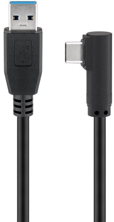 Goobay 66501 USB-kabel USB 3.2 Gen 1 (3.1 Gen 1) 1 m USB A USB C 5 Gbit/sek. 4,5 W Sort
