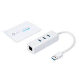 TP-Link UE330 dockingstation Ledningsført USB 3.2 Gen 1 (3.1 Gen 1) Type-A Hvid