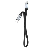 DUDAO L10C USB-C to 23cm. - Digital/Daten USB-kabel 0,23 m USB C 100 W Sort, Grå