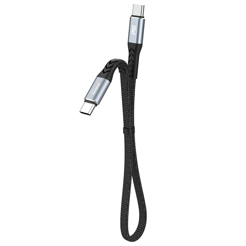 DUDAO L10C USB-C to 23cm. - Digital/Daten USB-kabel 0,23 m USB C 100 W Sort, Grå