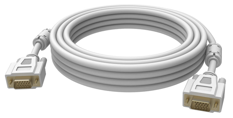 Vision 2x VGA 15-pin D-Sub, 10m VGA kabel VGA (D-Sub) Hvid