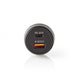 Nedis CCPD30W100BK oplader til mobil enhed Smartphone Sort Cigartænder Hurtig opladning Automatisk
