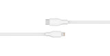 Deltaco USB-C - Lightning kabel, 2m, hvid