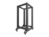 Lanberg OR01-6822-B stativ 22U Fritstående reol Sort