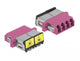 DeLOCK 86906 fiber adapter LC/LC 1 stk Violet