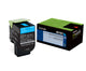 Lexmark 802SC tonerpatron 1 stk Original Blå