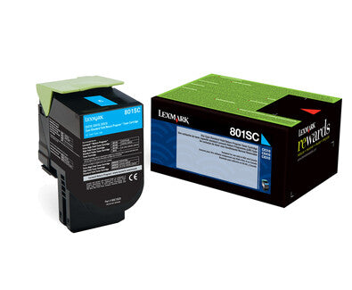 Lexmark 802SC tonerpatron 1 stk Original Blå